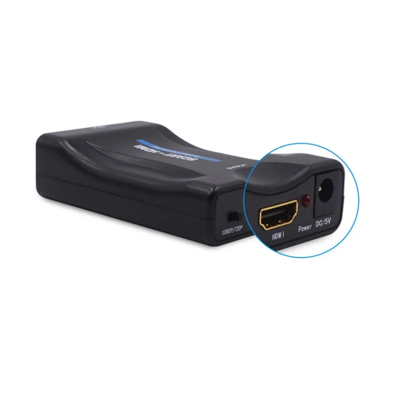 Высококлассный преобразователь 1080P SCART в HDMI для HD ТВ Sky Box STB Plug TV DVD-совместимый