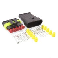 1 set 5 way car replacement connector parts 282107 1 282089 1 auto plastic housing sealed plug automobile wire socket
