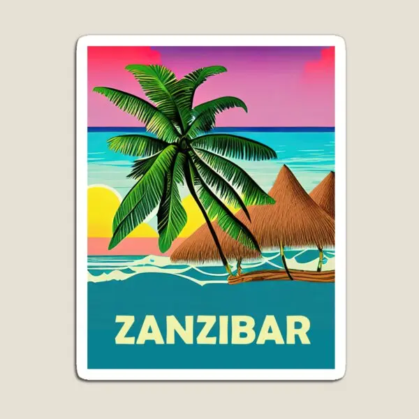 

Магнитный холодильник Zanzibar для дома, Забавный декор для детской красочной детской подставки, милые магнитные наклейки для детей
