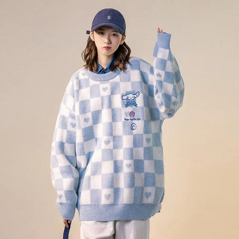 

Kawaii My Melody Cinnamoroll помпон пурин санриовая одежда мультфильм милый аниме плюшевый шерстяной свитер Толстовка Теплый Топ подарок для девочек