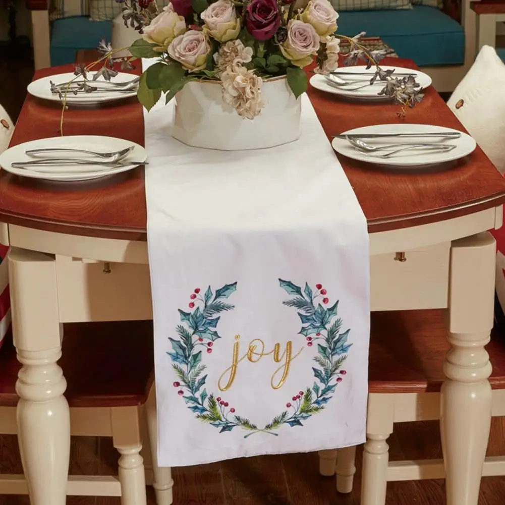 

Table Runner Xmas Tablecloth Dining Table Home Decor Coffee Table Decor Kitchen Feastival Tablecloth Placemats for Household