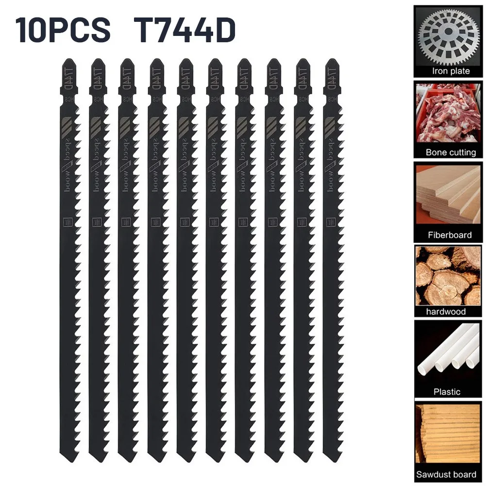 

Set Saw Blades Saw Steel T744D Ultra-long 10Pcs 180mm Black Blades Fast