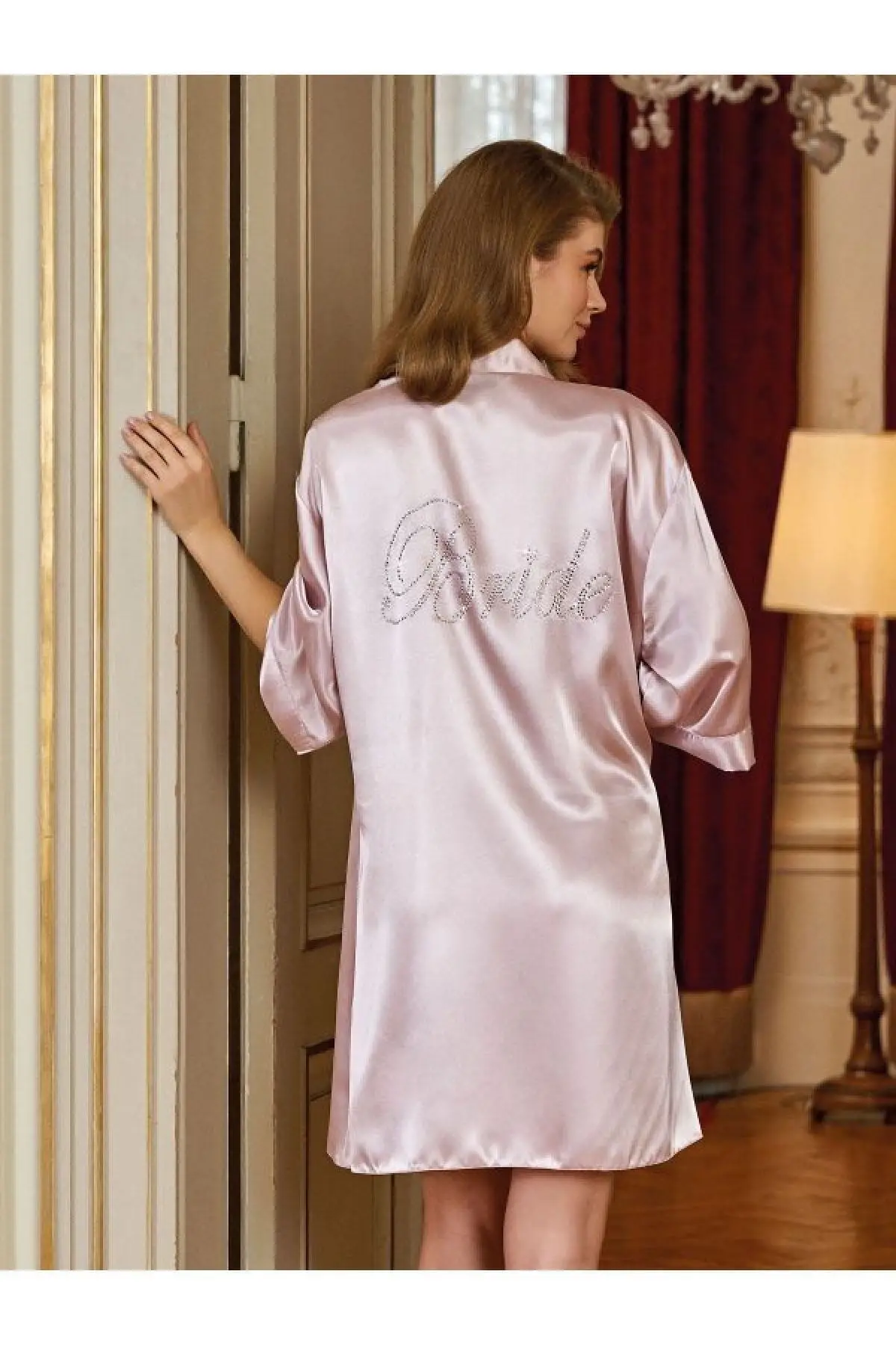

Халат атласный для невесты, размеры s-xl, 5300