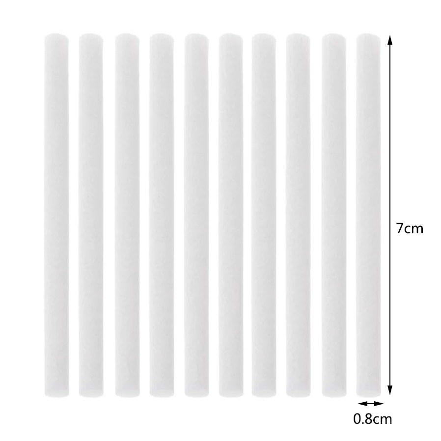 50-Pack Car Diffuser Sponges Refill Sticks Humidifier Filter Wick Replacement Absorbent Sponge 2.75 x 0.31 Inch for Ca |