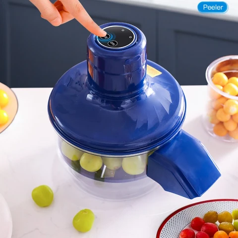 Автоматическая электрическая машина для очистки фруктов и овощей, портативная перезаряжаемая зарядка типа c для ягод, винограда, домашний кухонный инструмент