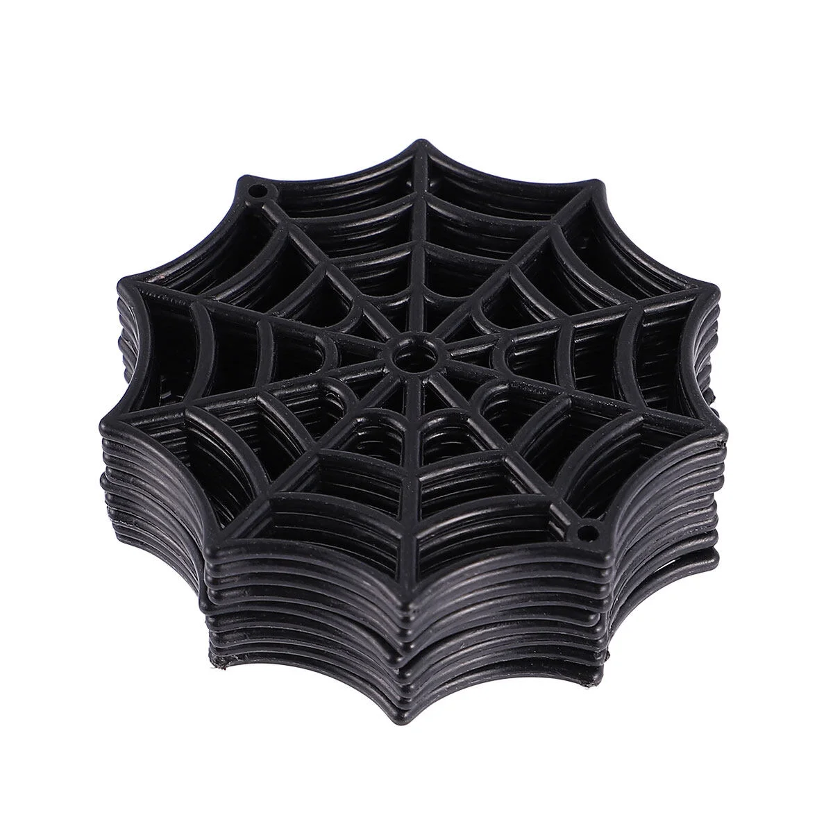 

50 Pcs Halloween Plastic Spider Web Mini Food Toys Table Runner Office Prom Props