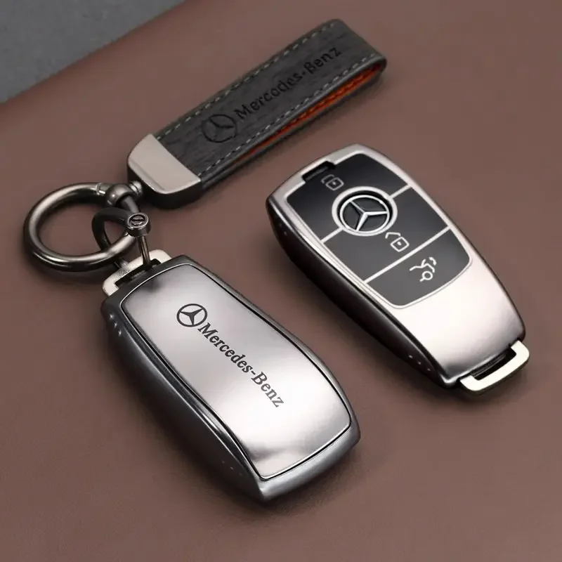 Фото Чехол для ключа автомобиля Mercedes-Benz (новые модели C и S-класса W206, C260L, W223, S450L, C200L, S400L, S500) – аксессуар-брелок №1