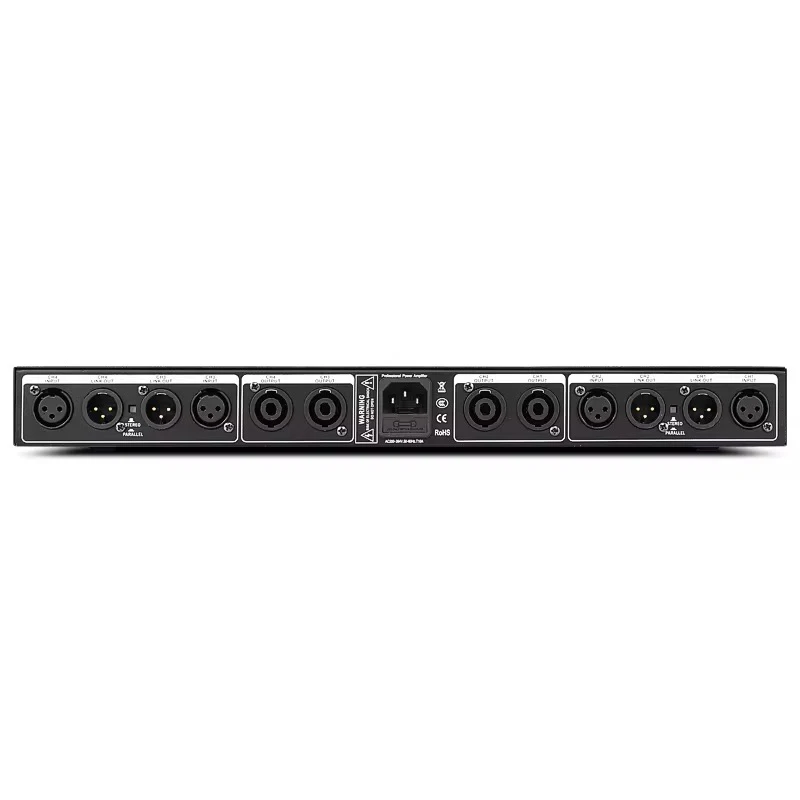 Фото PA41300 1U 1300W Усилитель мощности 4-канальный цифровой аудиоусилитель профессионального класса, усилитель мощности класса D для линейных массивов, предусилитель для акустических систем. №4