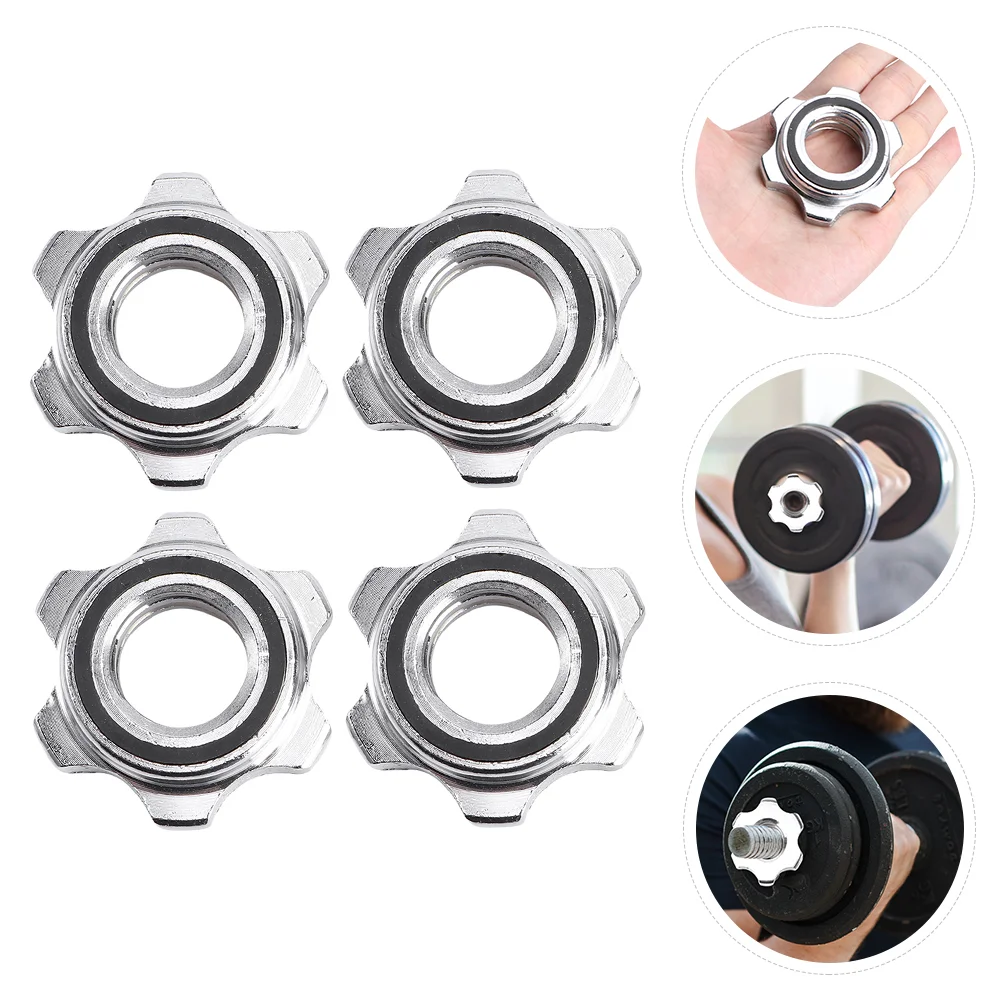 

Dumbbell Bar Nut Collar Clamps Barbell Lock Screw Curl Weight Hex Clips Liftinganti Spinlock Accessories Bell Dumbell