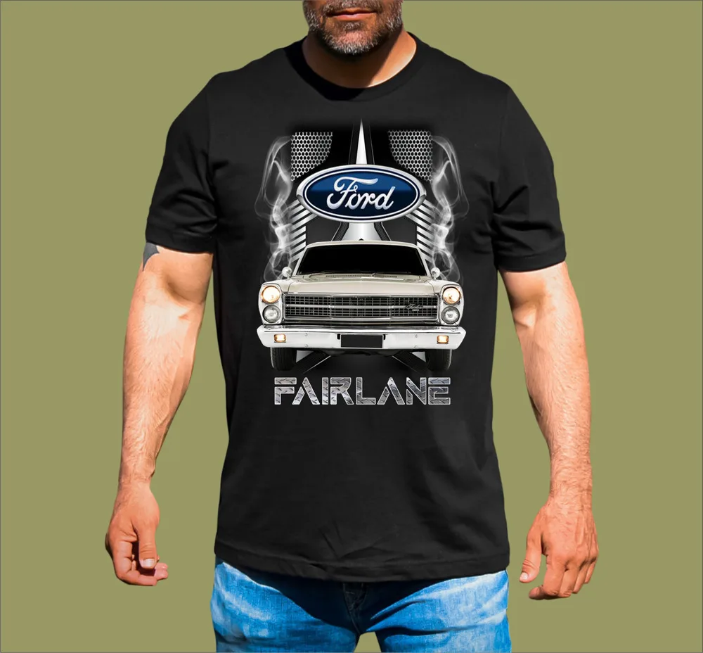 Футболка FAIRLANE V8 футболки с рисунком аниме для мужчин и женщин Y2K топы унисекс