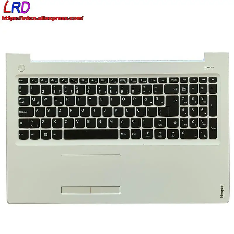 

Shell C Cover Palmrest Upper Case With Turkish Keyboard Touchpad for Lenovo 510-15ISK IKB 310-15ABR IAP ISK Laptop 5CB0L80880