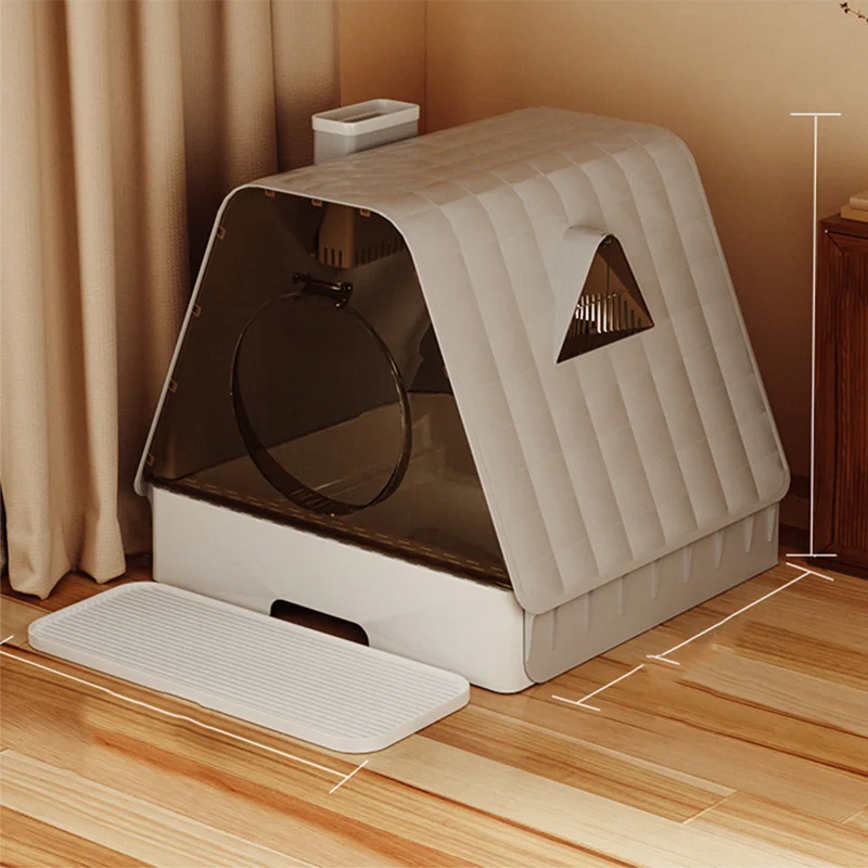 

Self Cleaning Litter Cat Bedpans Toilet Sandbox Bathroom House Villa Cat Bedpans Litter Tray Arenero Gato Kitten Accessories