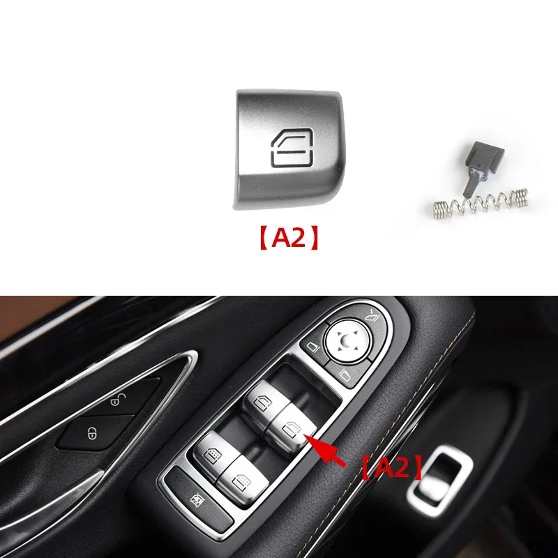 Сменная крышка кнопки переключателя стеклоподъемника для Mercedes Benz S E Class W222 W213 S320 S350 S400 S450 S500