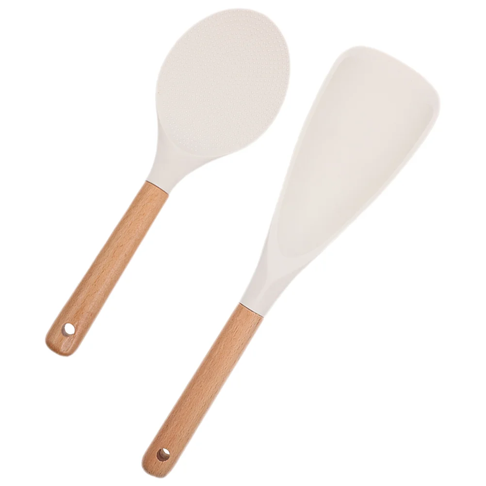 

2Pcs Household Rice Paddles Daily Use Rice Scoopers Convenient Rice Spatulas Home Supply