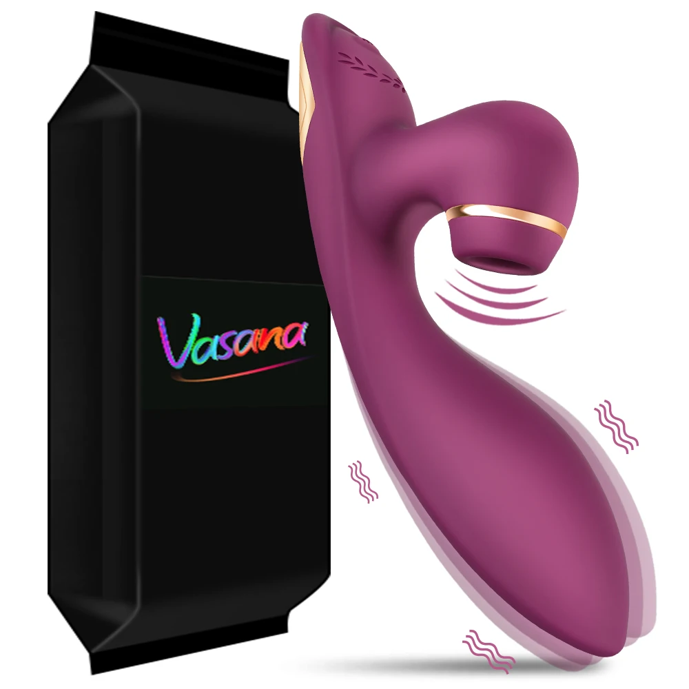 Vasana 2 в 1 стимулятор для клитора присоска клитор вибрирующее устройство массаж