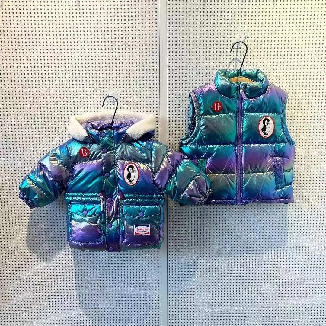 

Korean Baby Warm Duck Jacket 2023 베베드피노 Winter Girls Boys Down Coats Hooded Duck Down Jumper Outwear Chilldren Clothes