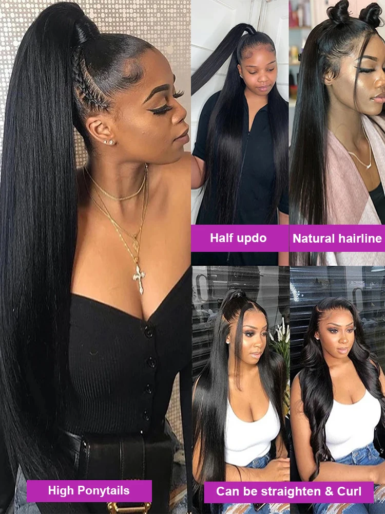 Парик из натуральных человеческих волос 13 х6 дюймов 360