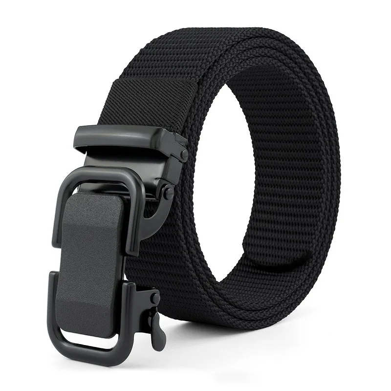 Man Belts Automatic Buckle Belt Military Tactical Belt Canvas High Quality Brown Belt Waistband Men Fashion Brand DT097