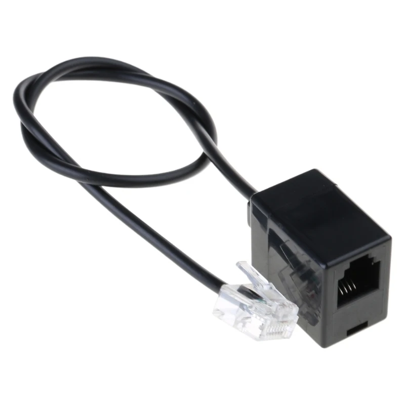 Кабель-адаптер RJ45 папа на RJ11 мама