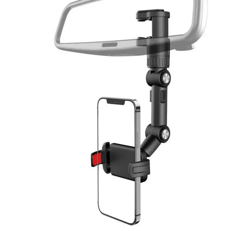 

Многофункциональный держатель для телефона на зеркало заднего вида автомобильное крепление на стол/кровать/подголовник заднего сиденья зажим заднего вида