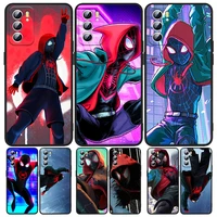 anime art marvel spider man phone case for oppo a5 a9 a12 a1k ax7 a72 a52 a31 a53 a53s a73 a93 a94 a74 16 2018 2020 black luxury