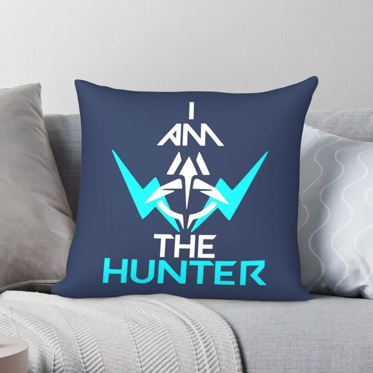 

Hunter's Fury Square Pillowcase Polyester Linen Velvet Creative Zip Decor Pillow Case Home Cushion Case