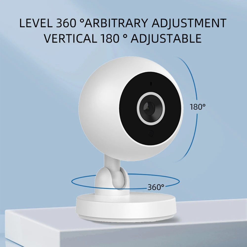 

Беспроводная мини-камера 1080P HD Встроенная Wi-Fi безопасная и Удобная передача двухсторонний голос инфракрасная ночь 360 ° A2 домашний монитор