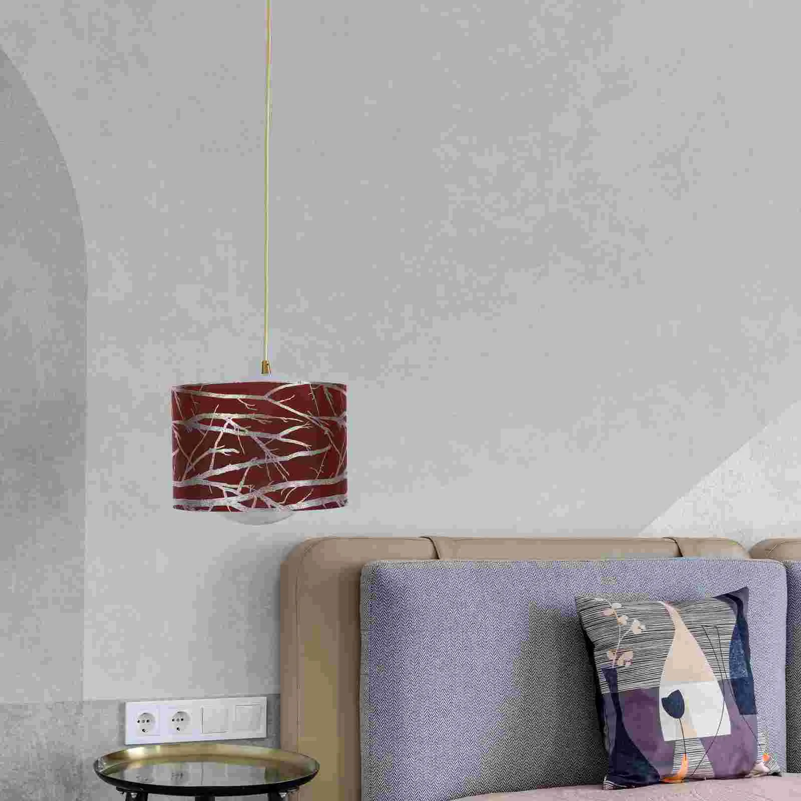 

Lamp Accessory Retro Style Shade Barrel Shades Light Wall Lamps Cloth Lampshade Fitting Floor Desk Tulips
