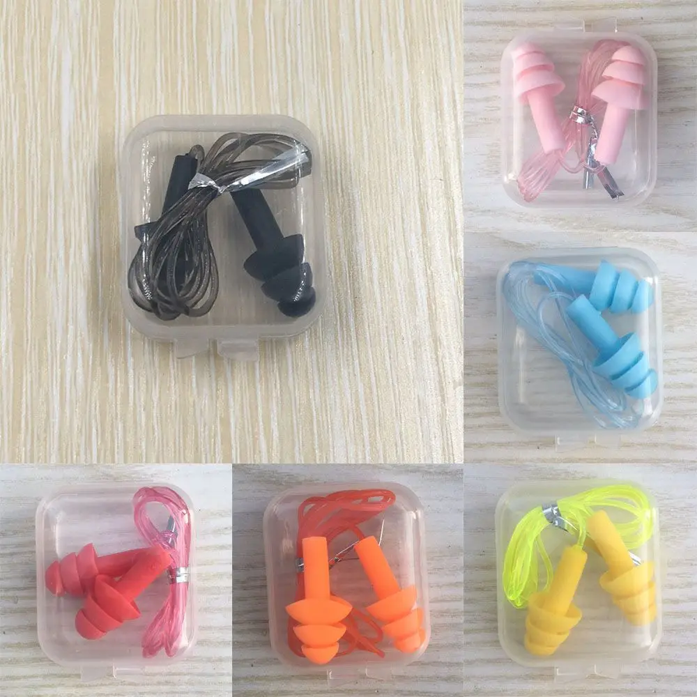 

Soft Silicone Ear Plugs Swimming Pool Accessories Water Sports Hearing Protection Noise Reduction Earplugs