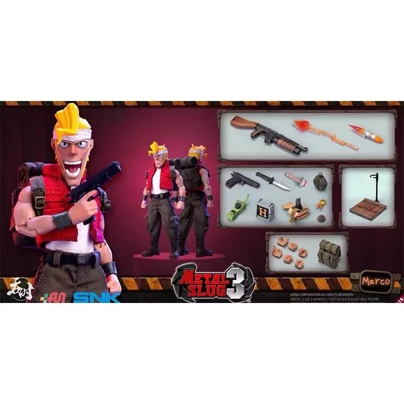 

Original Game Action Figure Snk Metal Slug Zero Online Tarmd Marco Rebel Soldier 2 Series Anime Collection Figures Model Toys