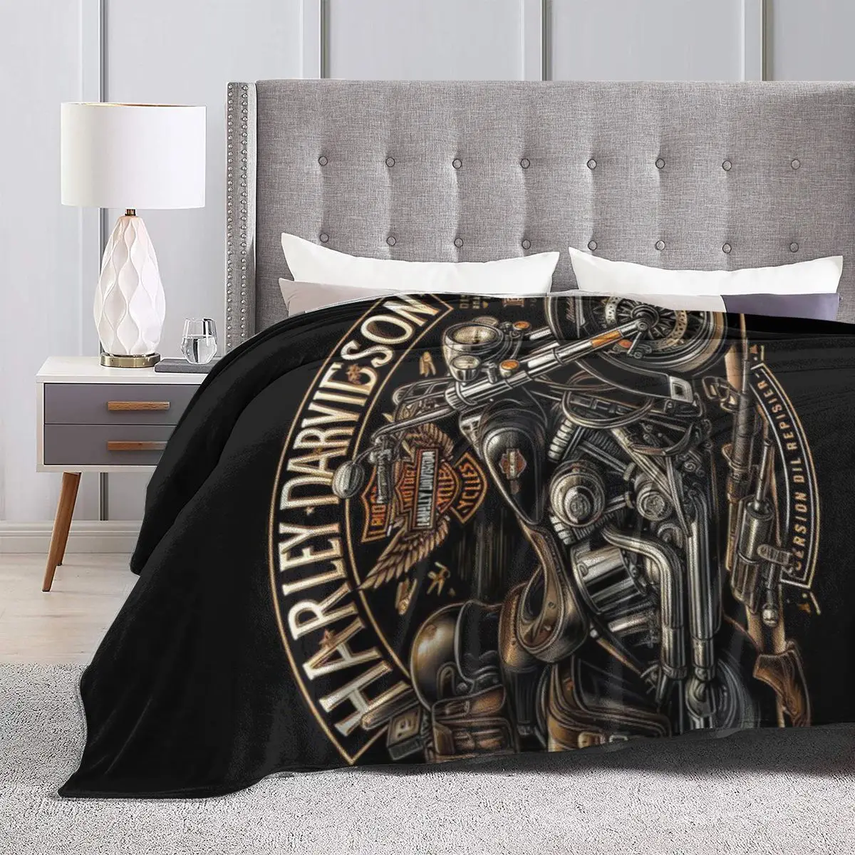 Ультрамягкое Флисовое одеяло Harley-Davidson 1
