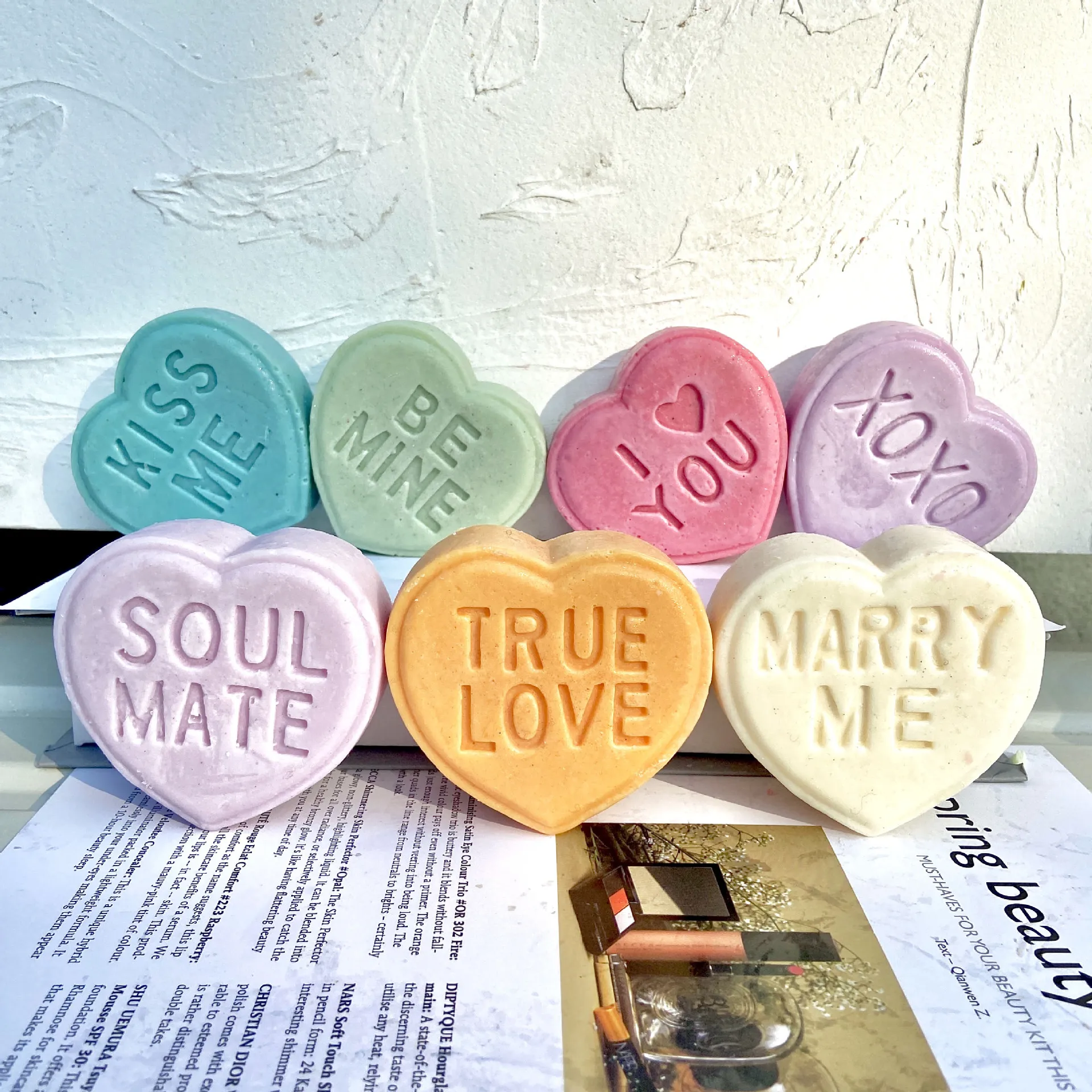 Фото Hot Sale DIY Valentine's Day Series Stereo Love Letter KISS ME/BE MINE/SOUL MATE/MARRY ME Candle Soap Scented Silicone Mold №2