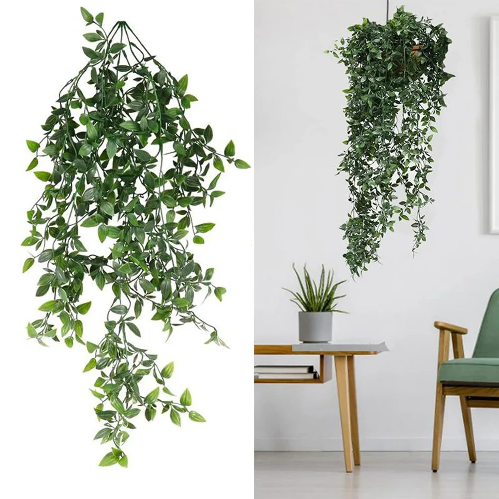

Artificial Hanging Plants Fake Mandala Green Hanging Vine Foliage Plastic Flower Leaf Decor Diy For Wedding Party Room Decor