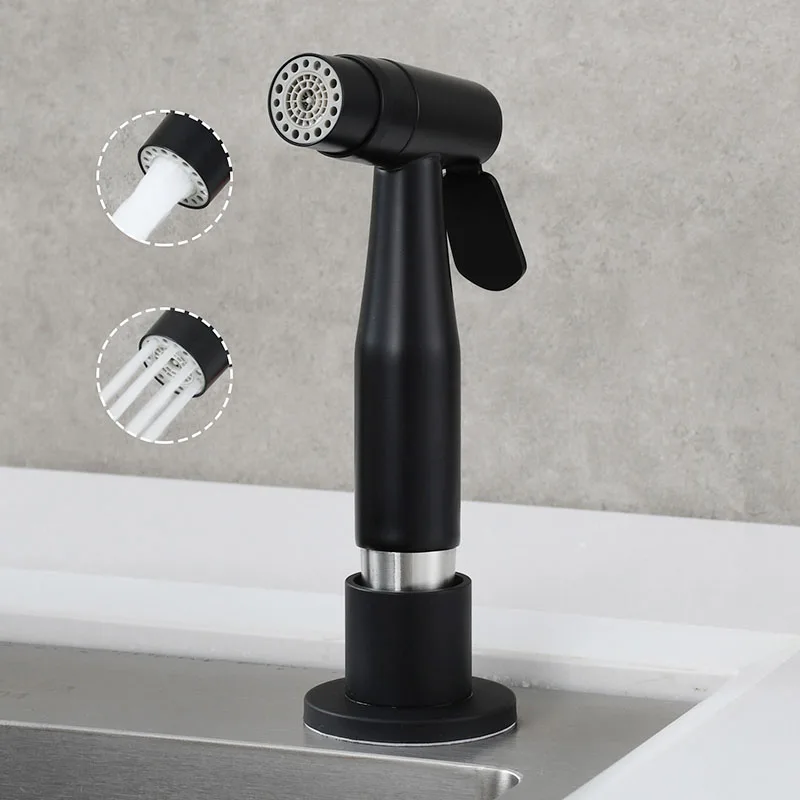 Черная кухонная раковина из нержавеющей стали 304 насадка для душа выдвижной