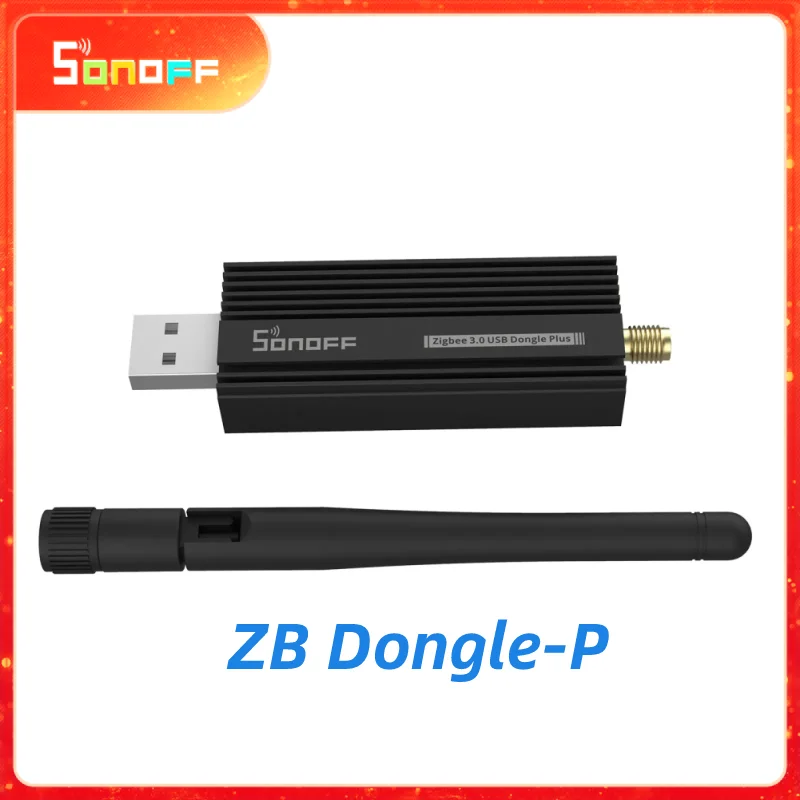 

SONOFF ZB Dongle-P USB Zigbee 3,0 Dongle Plus шлюз голосовой пульт дистанционного управления eWelink ZHA Zigbee2MQTT работает с Alexa Google Home