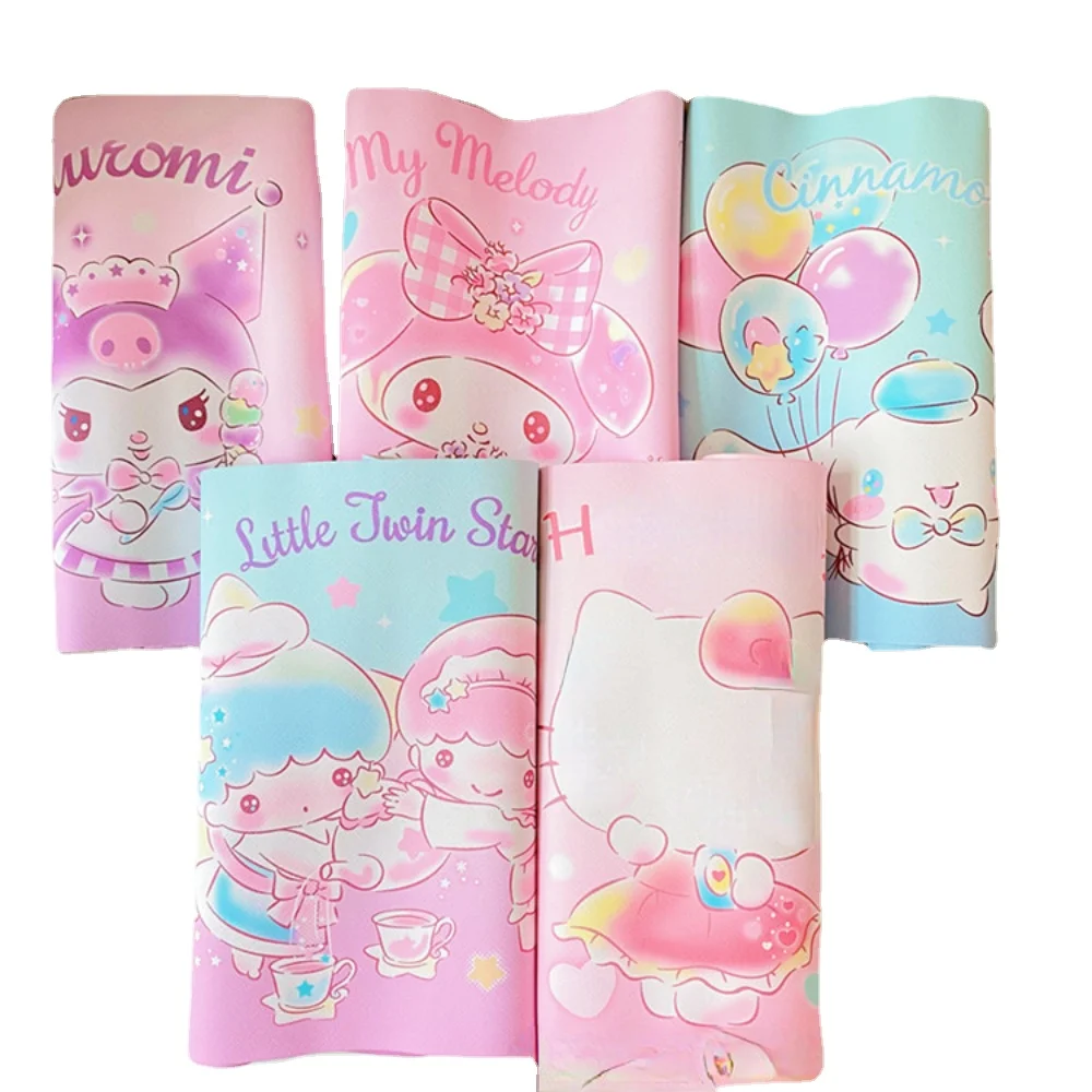 

Sanrio Kuromi My Melody Cinnamoroll Cartoon Desktop Waterproof Oil Meal Pad Photo Background Office Desk Pad Game Mouse Pad