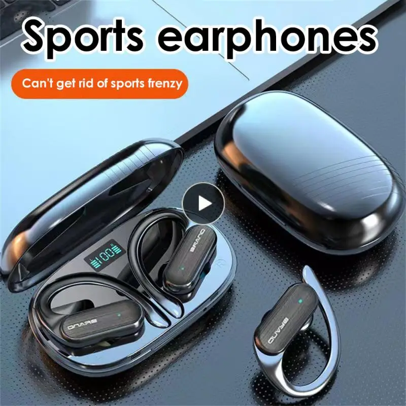 

Office Accessories Tws Hanging Ear Headphone Waterproof Touch Control Headset For Iphone Samsung Huawei Earbuds