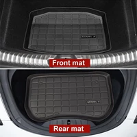 hot sell car rear trunk mats for tesla model 3 2022 protection pad model3 2017 2022 cargo tray pads auto interior accessories
