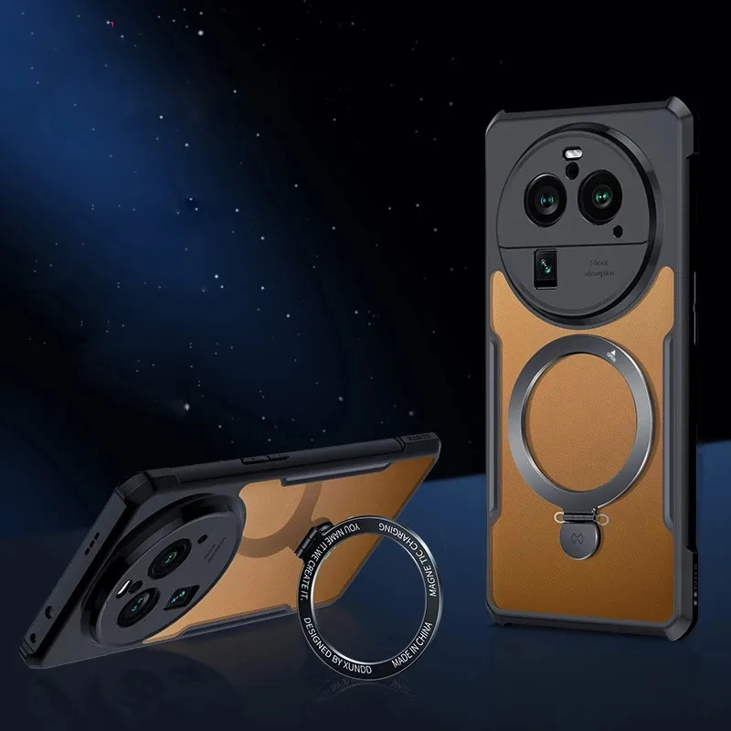 

Магнитная фотовспышка для Oppo Find X6 Find X6 Pro, Противоударная подушка безопасности, защитная матовая прозрачная задняя крышка