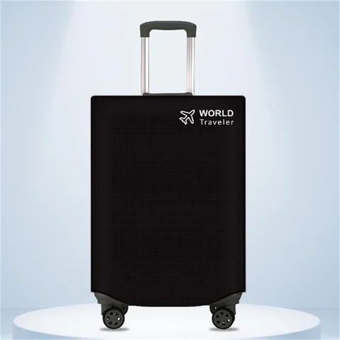 Черный водонепроницаемый защитный чехол для чемодана, Чехол для багажа, Женский Чехол для багажа, дорожный органайзер для путешествий, подходит для 20-30 дюймов