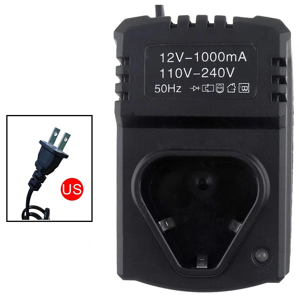 

12V DC US EU Li-ion Rechargeable Charger Support 110-240V For Electrical Drill Charger 12V Lithium Screwdriver Power Tool Parts