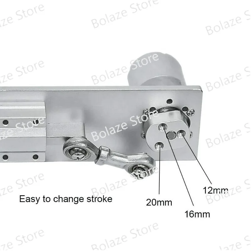 Линейный привод с поступательным циклом и редуктором постоянного тока 12 В 24