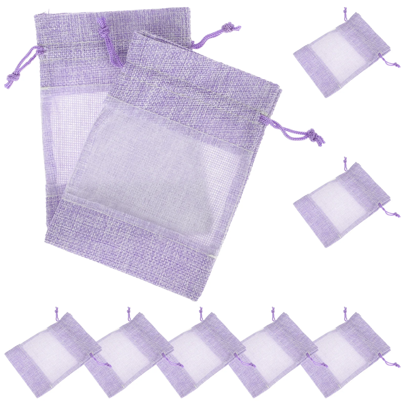 

10Pcs Empty Lavender Bags Sachet Empty Bags Drawstring Scent Lavender Bags Gift Bags