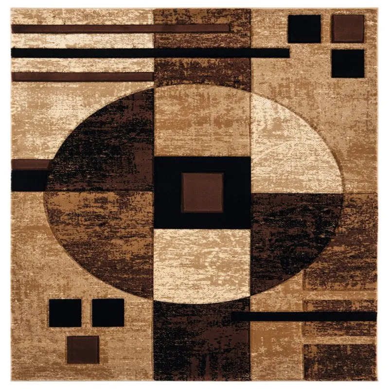 

United Weavers Attica Modern Abstract Runner Rug, Brown, 2'7" x 7'4"