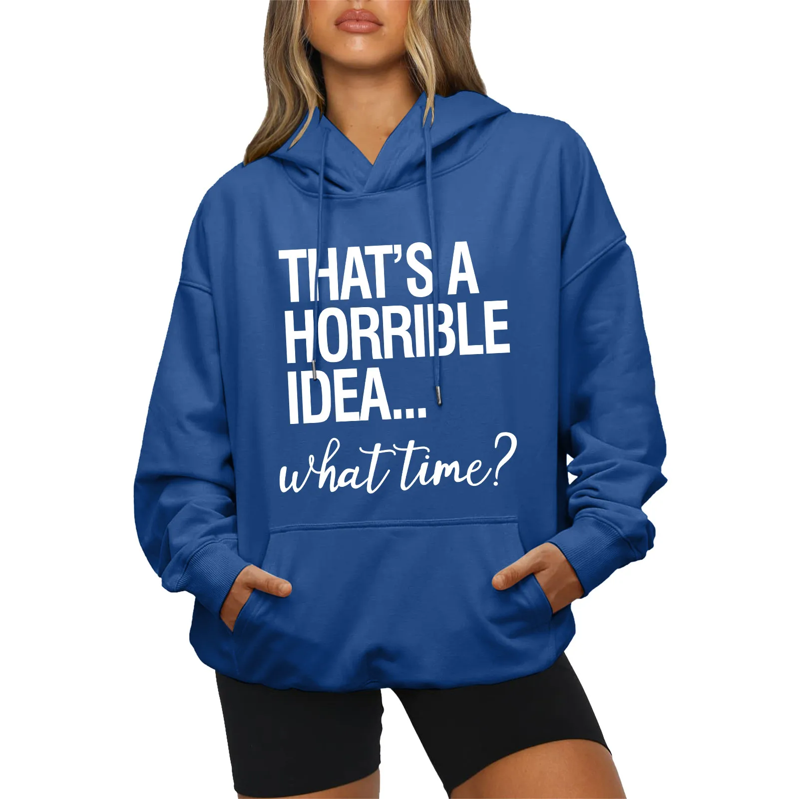 

Женская толстовка с длинным рукавом и круглым вырезом, большого размера