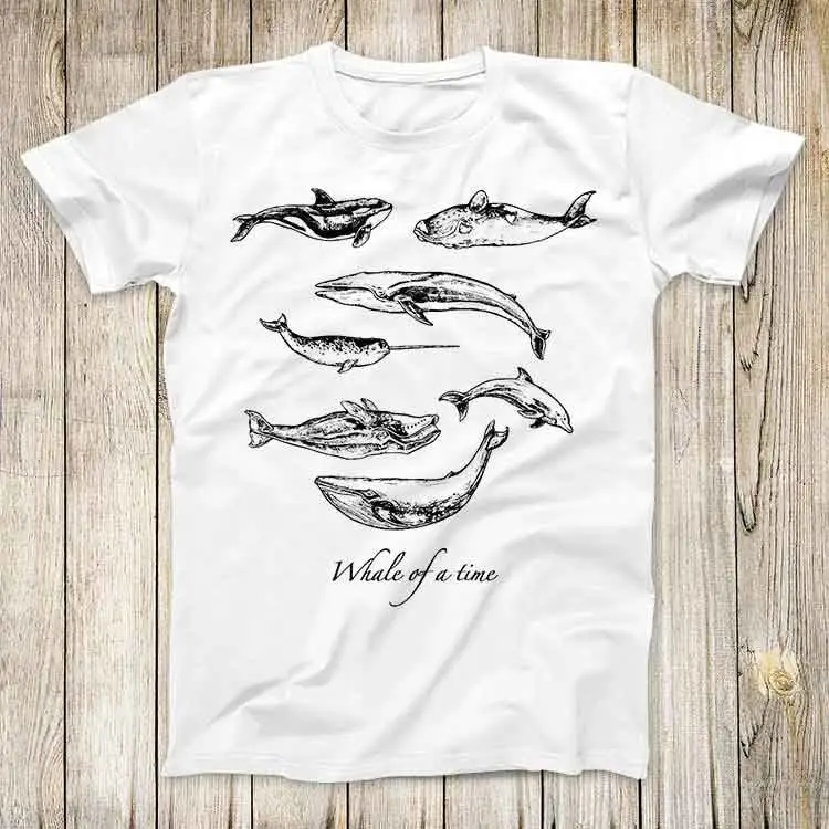 Кита времени Кинг океан NatureTop футболка Лучший милый мужской женский 3009