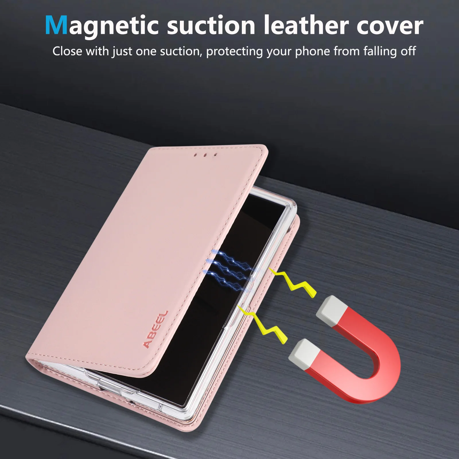 Фото Чехол-книжка Flip Cards Solt из искусственной кожи для Samsung Galaxy Z Fold8 Fold 8, ударопрочный, с подставкой, RFID-защитой, тонкий. №2
