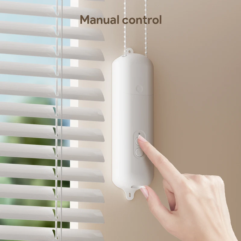 Фото ORYZIC Tuya Bluetooth-контроллер для рулонных штор и жалюзи, умный мотор для штор с голосовым управлением через Alexa и Google Home через хаб №1
