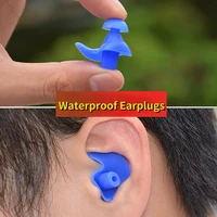 1pair silicone waterproof earplugs swimming waterproof earplugs protective soft earplugs in ear ear protector