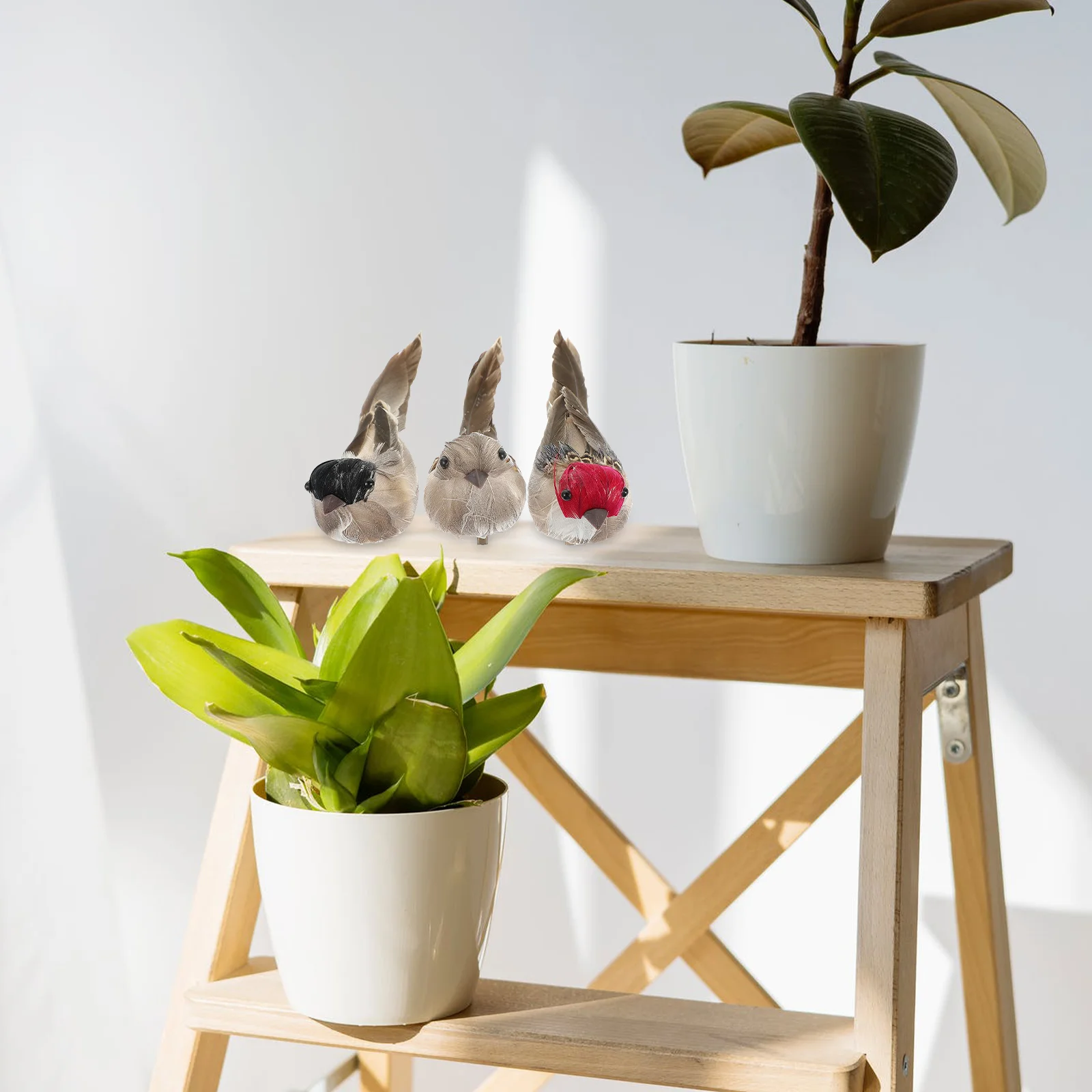 Искусственный воробь декоративный птичий домик поделки поддельные украшения